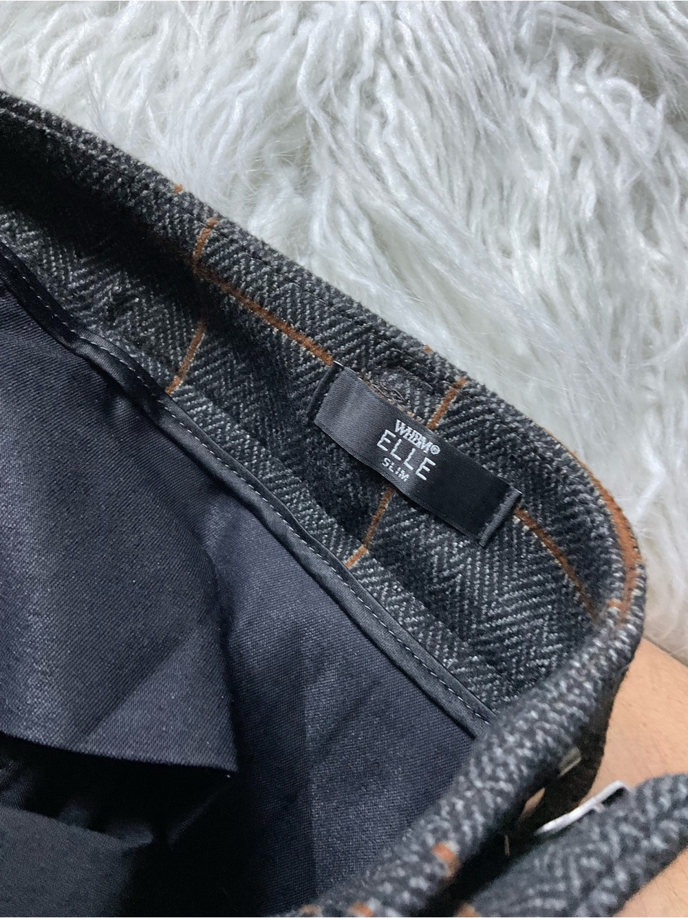 WHBM Elle Slim Ankle Check Pants - Picture 3 of 5